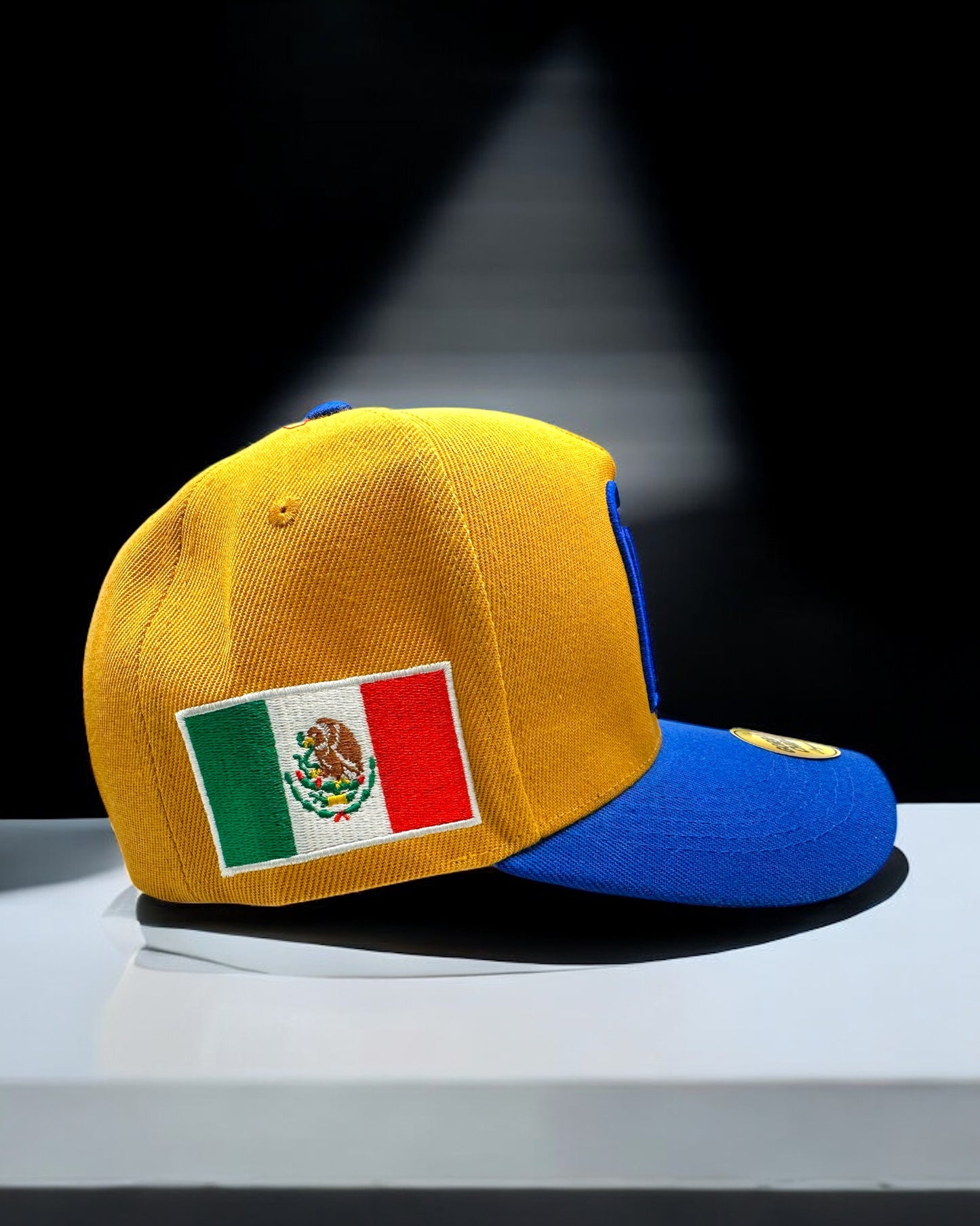Gorra de Mexico Color Naranja con Azul