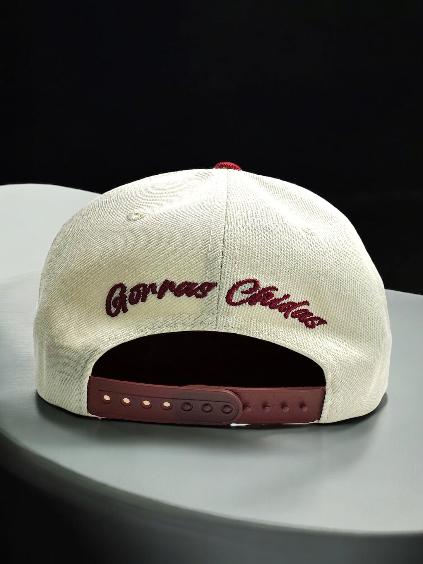 Gorra de Mexico color Beige y Rojo