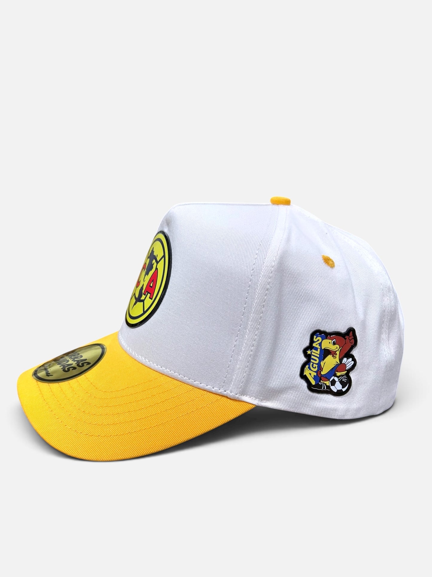 “Club América” F.C. Hat in White/Yellow with Color Plate