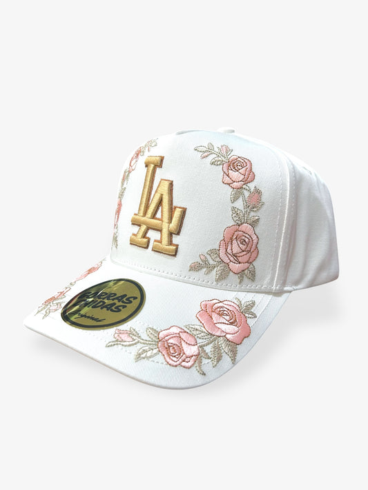 LA - Rose Roses Embroidery in Cream