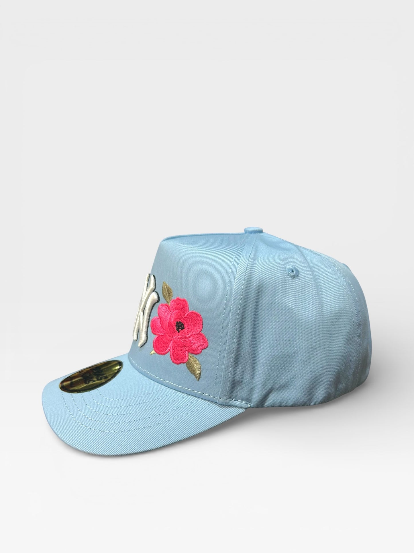 New York - Hat with Flower Embroidery