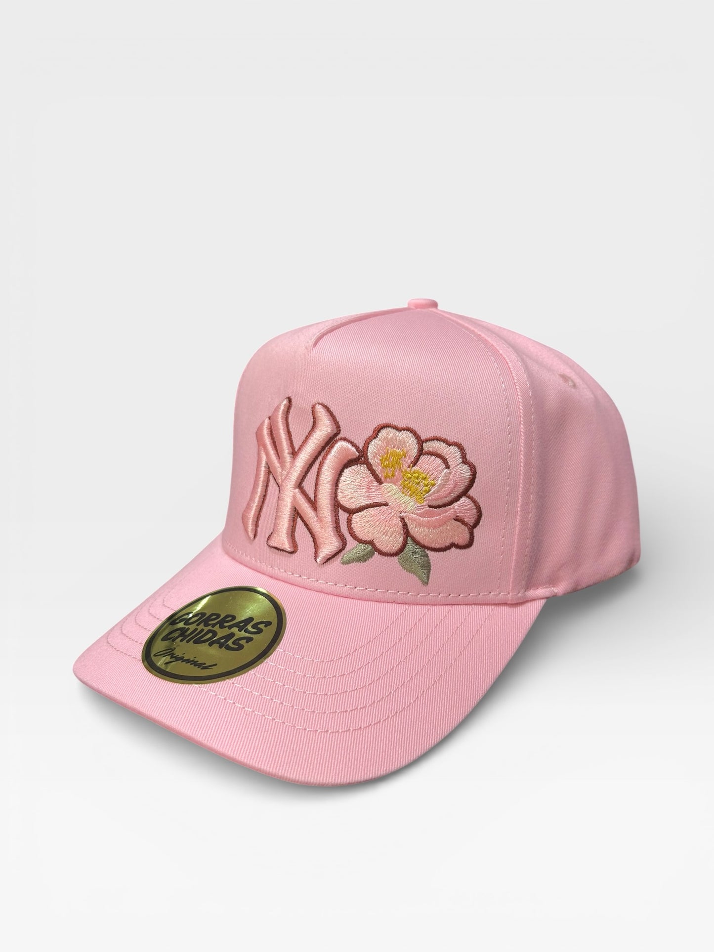 New York - Hat with Flower Embroidery