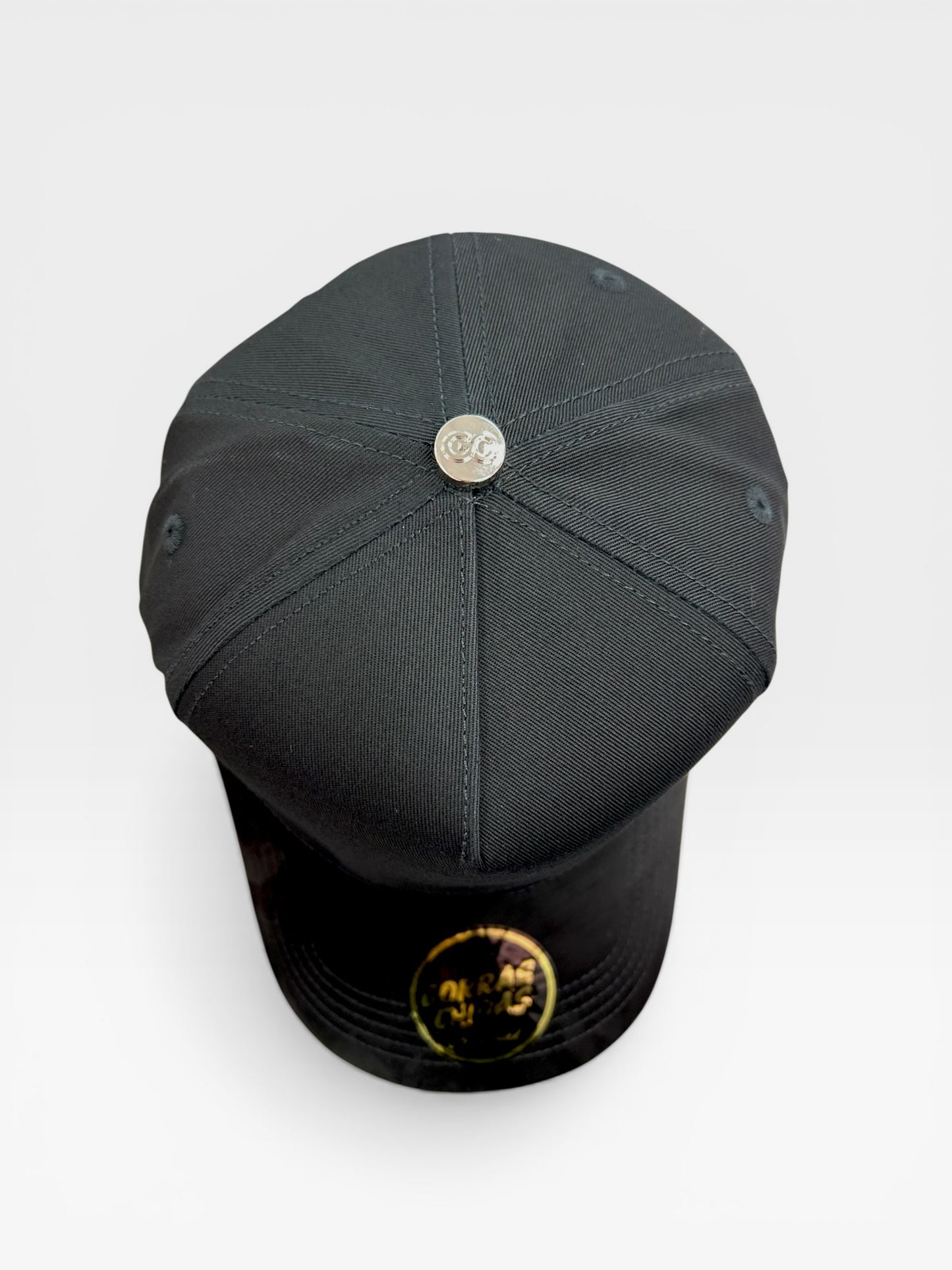 Plain Full Black SnapBack Hat Suede Visor