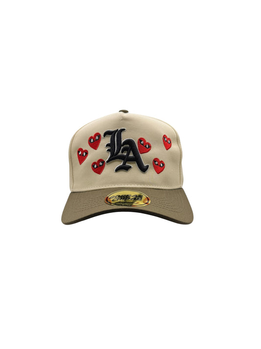 “LA” Corazones Estilo 2