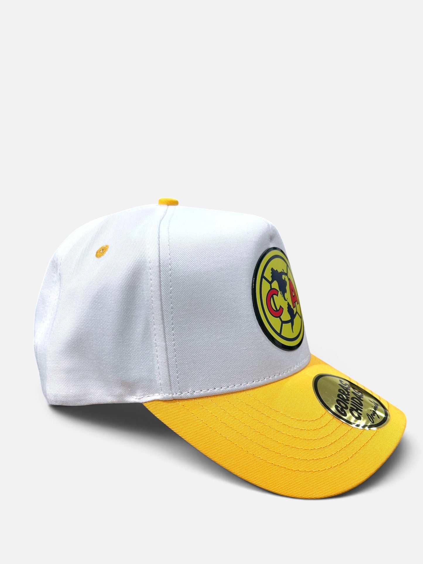 “Club América” F.C. Hat in White/Yellow with Color Plate