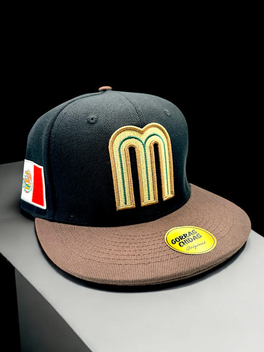 Gorra de Mexico color Negro y Cafe