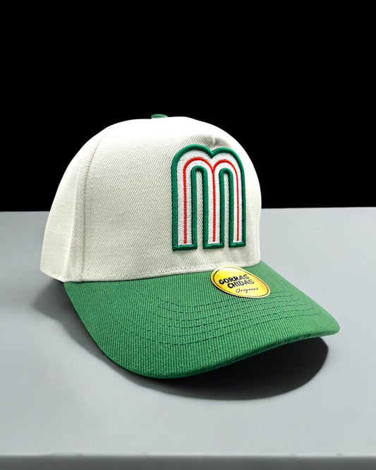 Gorra de Mexico color Khaki y Verde